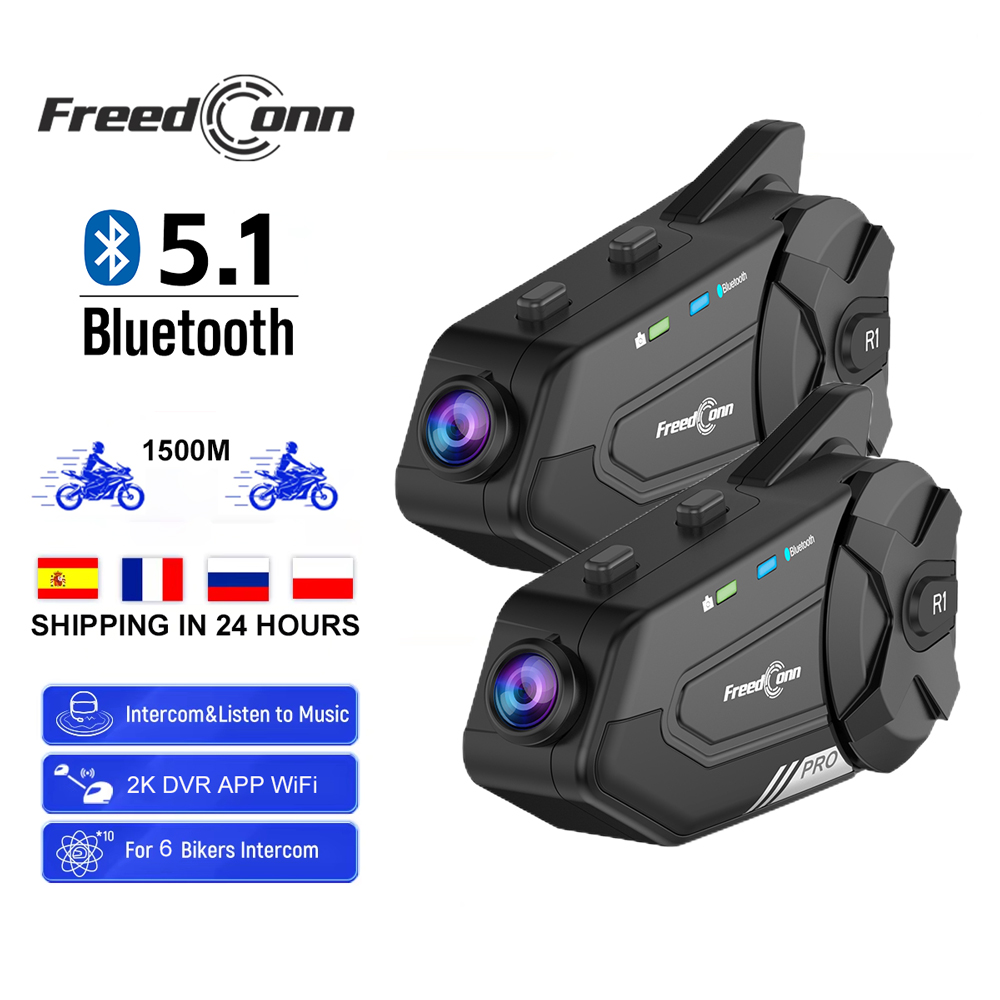 Freedconn Motorcycle Intercom  - Universal Motorcycle Helmet Intercom Headset 评论和价格