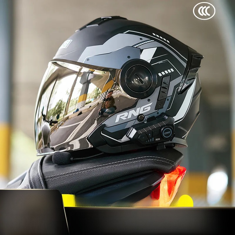 motorcycle 3/4 helmet with Blu - Full Face Motorcycle Helmet With Bluetooth 评论和价格