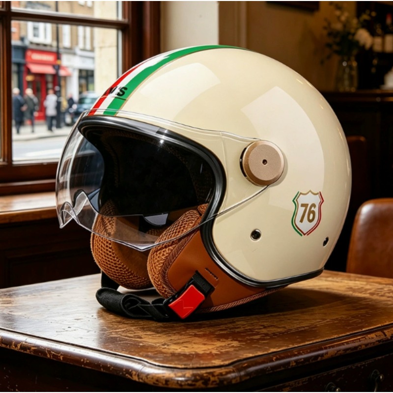 DOT Certification Open Face 3/ - Vintage Open Face Retro Helmet 评论和价格