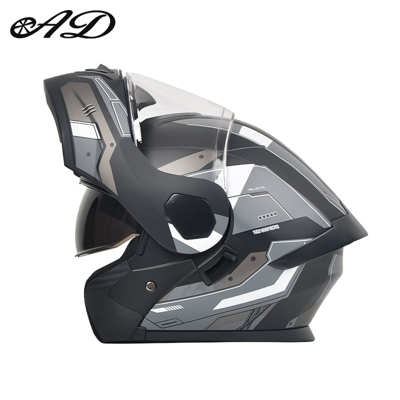 Dot Certified Ad Factory Open  - Full Face Motorcycle Helmet With Bluetooth 评论和价格