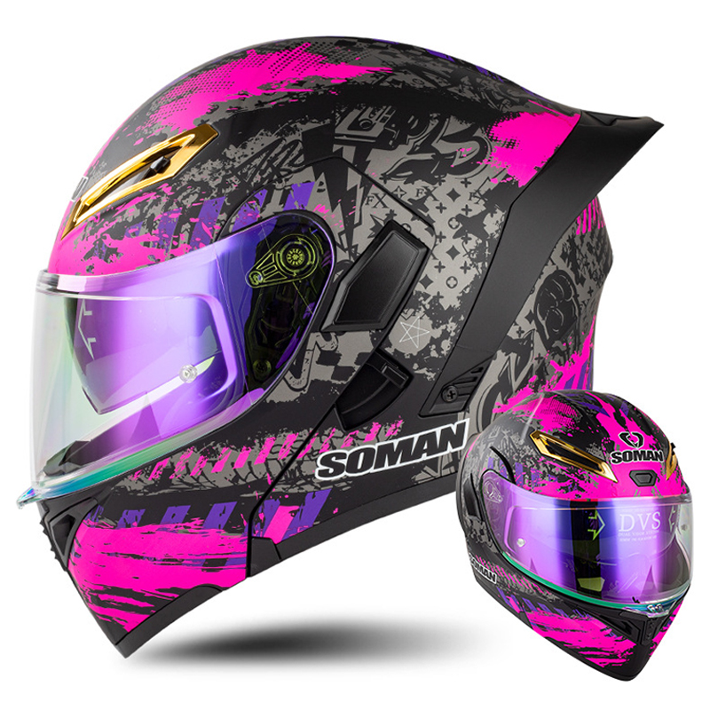 DOT Approved Men Motorcycle He - Full Face Motorcycle Helmet With Bluetooth 评论和价格