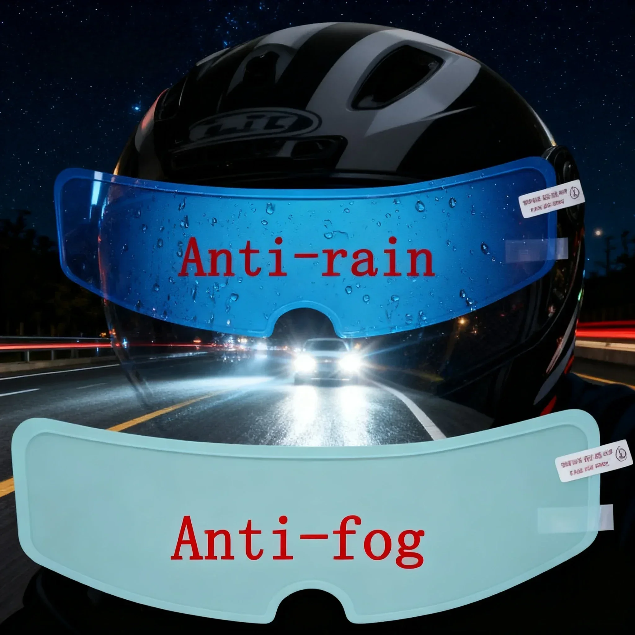 1/4PCS Motorcycle Helmet Clear - Motorcycle Helmets 评论和价格