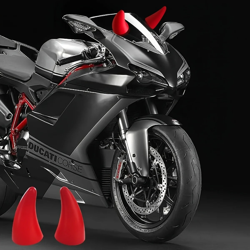 Self-Adhesive 3D Devil Horns S - Motorcycle Helmets 评论和价格