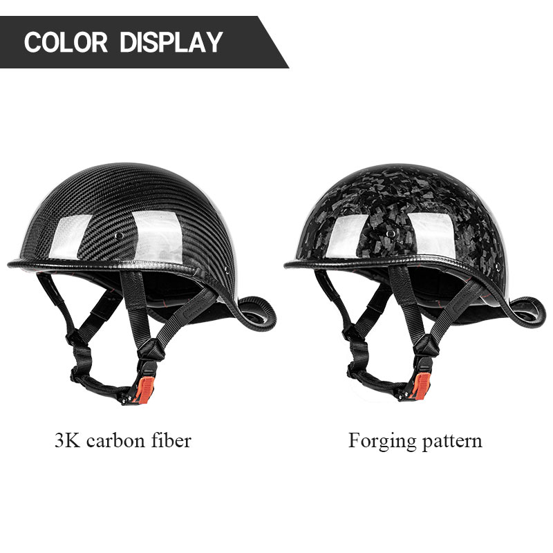 Premium Carbon Fiber Open Face - Carbon Fiber Lightweight Motorcycle Helmet 评论和价格