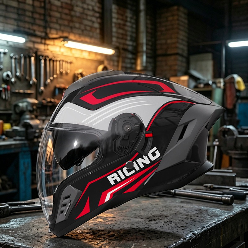 Motorcycle Helmet Four Seasons - Full Face Motorcycle Helmet With Bluetooth 评论和价格