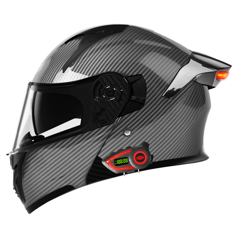 ABS Material Motorcycle Helmet - Full Face Motorcycle Helmet With Bluetooth 评论和价格