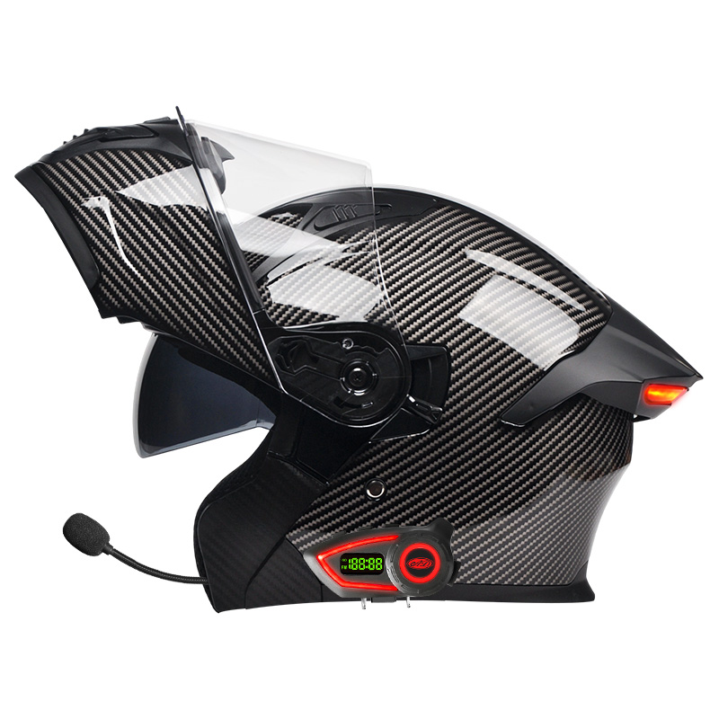 ABS Material Motorcycle Helmet - Full Face Motorcycle Helmet With Bluetooth 评论和价格